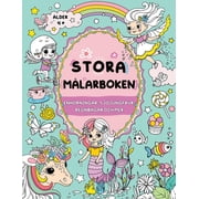 Stora m larboken f r flickor Enh rningar, sj jungfrur, regnb gar och mer, Paperback