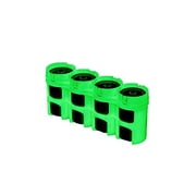 Storacell by Powerpax SlimLine D Battery Caddy, Glow-in-the-Dark Moonshine, Holds 4 Batteries
