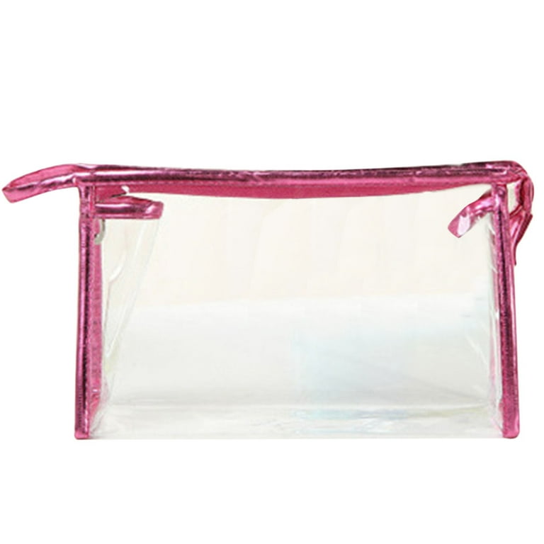 Clear vinyl zipper bag