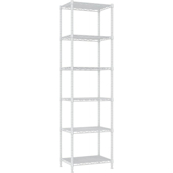Storage 6 Wire Shelving Steel Rack Adjustable Unit Shelves For Laundry Bathroom