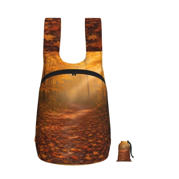 Storage Backpack 1417in Soft And Lightweight And Tear Resistant Folding For Travel Workers Or Leisure Out Forest Path