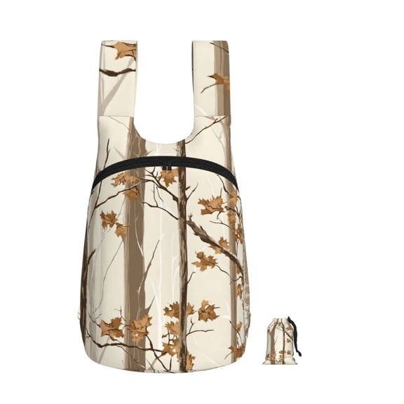 Storage Backpack 1417in Soft And Lightweight And Tear Resistant Folding For Travel Workers Or Leisure Out Woods Camouflage Tan_4