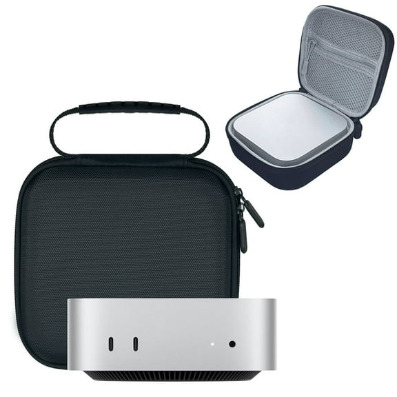 Storage Bag Case for Mac Mini M4 Pro/M4 2024, Portable Travel Case Hard Protective Cover Organizer for Mini M4 Pro/M4 Desktop Computer Accessories