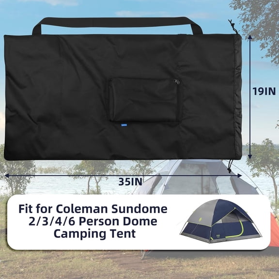 Storage Bag for Coleman Sundome Camping Tent, Foldable Travel Tent Carry Bag Relpacement Bag with Adjustable Shoulder Strap and Pouch for Camping Hiking Fishing 35 inches$$Sport & Recreation Other