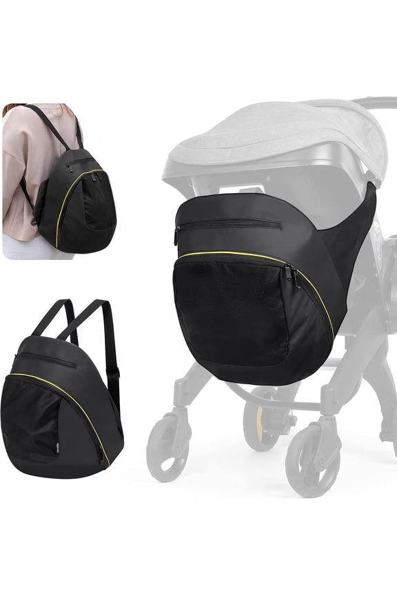 Storage Bag Compatible with Doona Infant Car Seat Stroller, Stroller Accessories, Large Capacity Diaper Bag, Easy Access Zipper Design, Wearable Backpack, Stroller Organizer Bag, All Day Bag