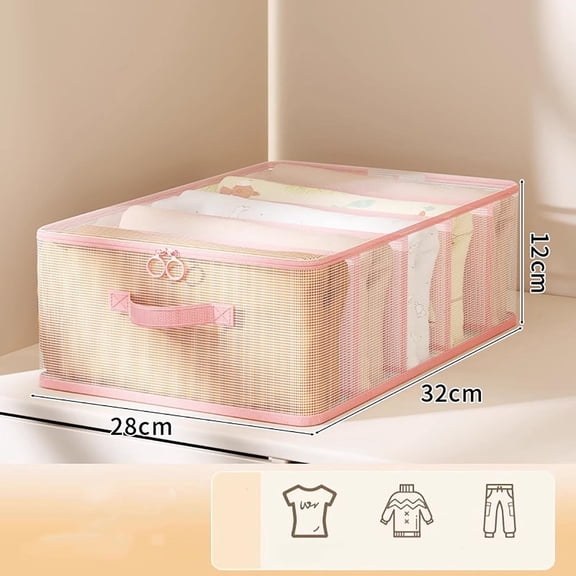 Storage Bag Five Compartment Home Down Jacket Classification Bag Partitioned Drawer Box Bag