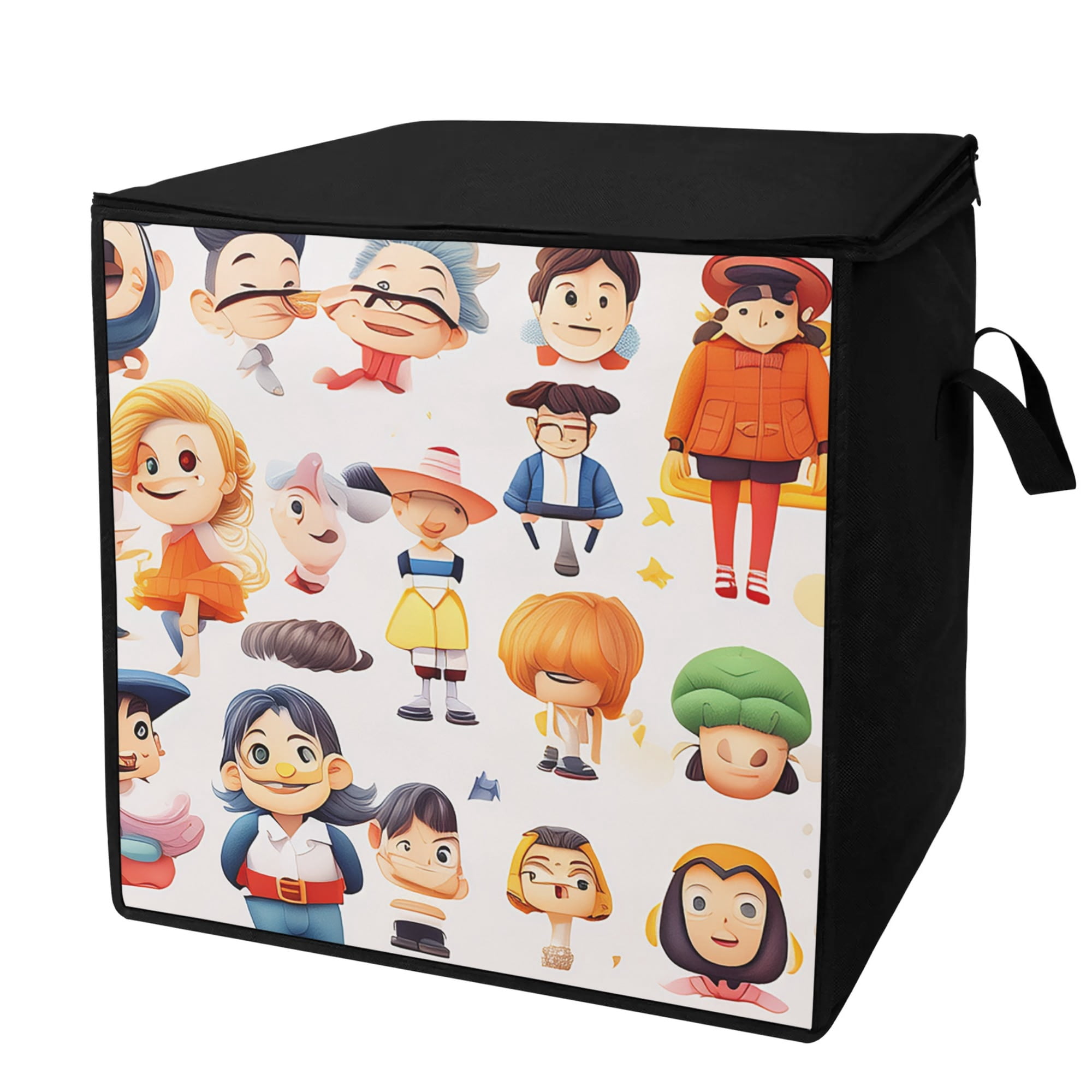 Storage Bag Folding Large Storage Bag Cartoon Characters Storage Box ...