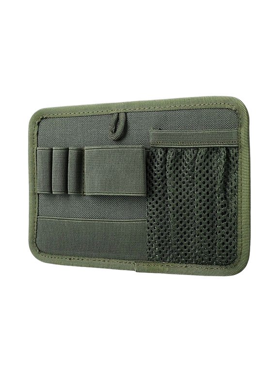 Storage Bag Insert Panel Organizer Hook and Loop, Mesh Divider Pouch Modular Utility Admin Panel, Outdoor Gear Pocket Storage for Backpacks and Messenger Bags, 7.48 x 5.12 Inches
