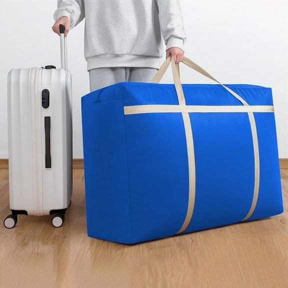 Storage Bag Moving Box, Waterproof Fabric Storage, Reinforced Thickened Material, Easy Clean, Thickened Reinforced Design, Home Use, Clothing Quilt Storage, Durable Fabric Storage TOPLIU