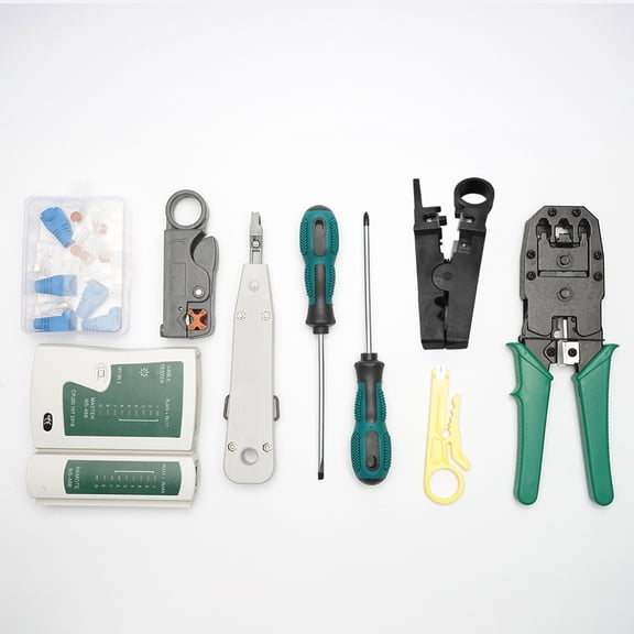 Storage Bag,Network Lan Cable Portable Ethernet Network Lan Cable Crimper Network Tool Dual-use Cable Crimper Pliers Tools Kit Network Pliers Tools Kit Tool Network Lan Crimper Pliers Tools