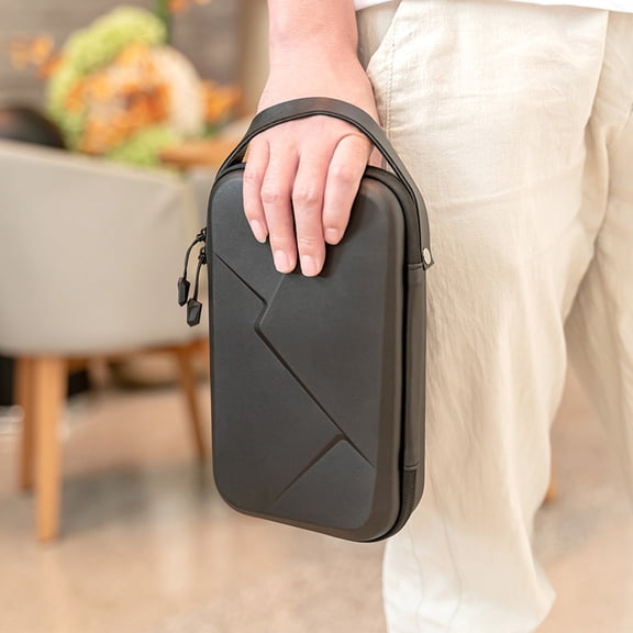 Storage Bag Portable Storage Bag Waterproof EVA Carrying Case DIY Storage Box Compatible with OSMO Action OSMO 8/7/6/5 Action Camera and Related Accessories