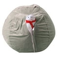 thumbnail image 1 of Storage Bags, Kids Stuffed Toy Storage Bag Soft Pouch Stripe Fabric Chair, Clothes Storage, 1 of 5