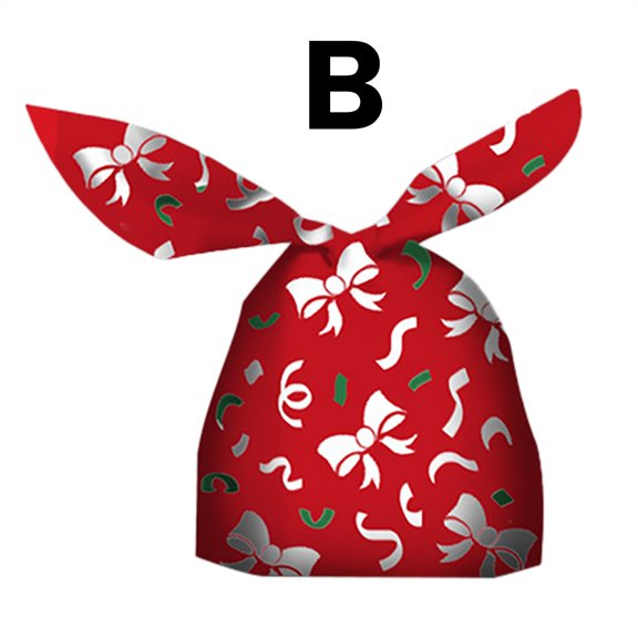 Storage Bags Space Saving Christmas Candy Packaging Bag Lovely Rabbit Nougat Dessert Gift Bag