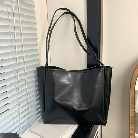 Storage Bags Storage Organizer 288. Women's PU Leather Tote Bag, Large Capacity Shoulder Handbag, Fashion Crossbody Messenger Purse, Work Travel Shopping Bag for Phone Wallet