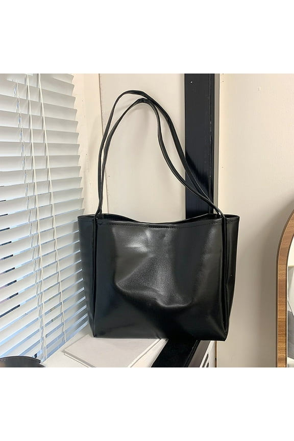 Storage Bags Storage Organizer 288. Women's PU Leather Tote Bag, Large Capacity Shoulder Handbag, Fashion Crossbody Messenger Purse, Work Travel Shopping Bag for Phone Wallet