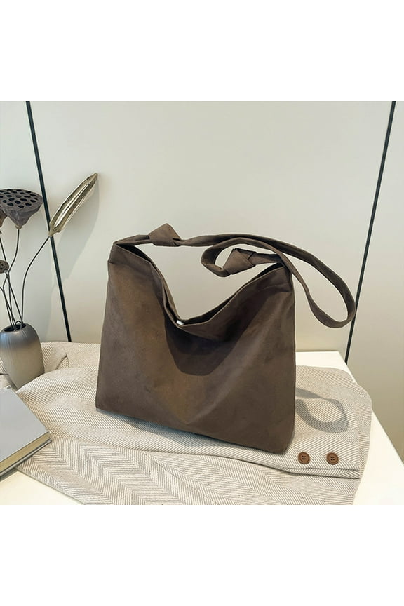 Storage Bags Storage Organizer Large Women's Shoulder Bag, PU Leather Tote Bag, Spacious Crossbody Purse, Work Travel Handbag, Multi-Pocket Messenger Bag, Stylish Casual Daypack