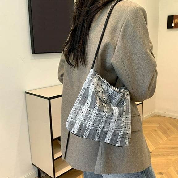 Storage Bags Storage Organizer Lightweight Polyester Shoulder Bag, Women’s Casual Tote, Crossbody Messenger Purse, Compact Handbag for Daily Use, Shopping, Office, Travel