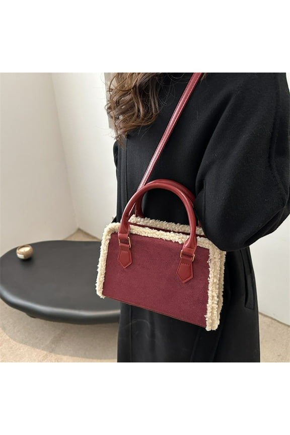 Storage Bags Storage Organizer PU Leather Shoulder Bag for Women, Fashion Crossbody Handbag, Messenger Purse with Adjustable Strap, Casual Work Tote