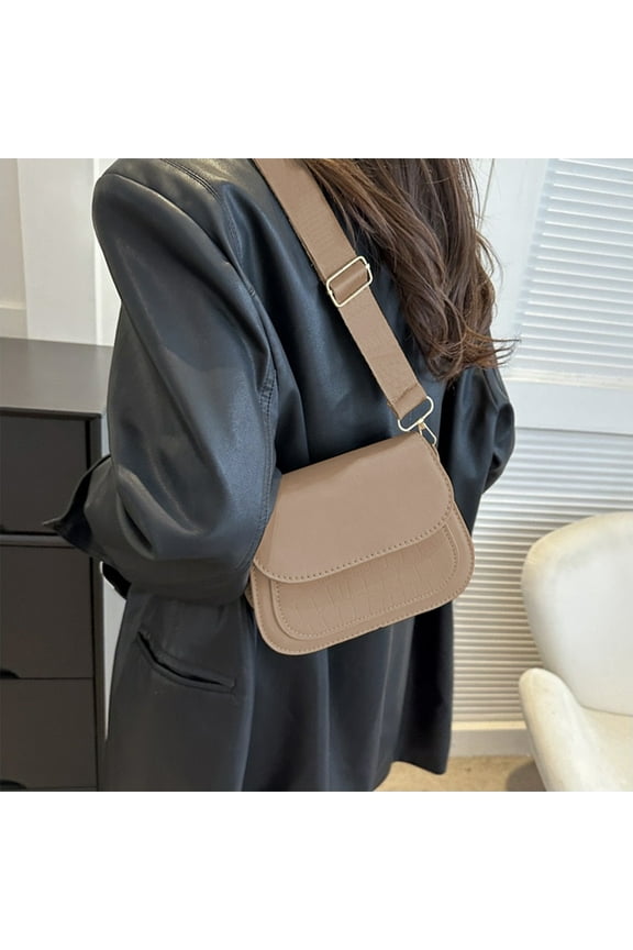 Storage Bags Storage Organizer Women's Casual Shoulder Bag, PU Leather Crossbody Purse, Fashion Messenger Handbag, Adjustable Strap, Phone Wallet Sunglasses Holder, Work Travel Tote