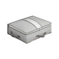 Storage Bags with Zipper & Clear Window,Fabric Clothes Organizer Bins ...