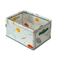 thumbnail image 1 of Storage Basket 1-Pack,Foldable Open Storage Bins,Storage Boxes with Handles,Fabric Storage Containers 16x12x8in,Book Storage Basket,Desktop Cosmetics Storage Box,Snack Storage Box, 1 of 4