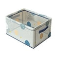 thumbnail image 1 of Storage Basket 1-Pack,Foldable Open Storage Bins,Storage Boxes with Handles,Fabric Storage Containers 16x12x8in,Book Storage Basket,Desktop Cosmetics Storage Box,Snack Storage Box, 1 of 1