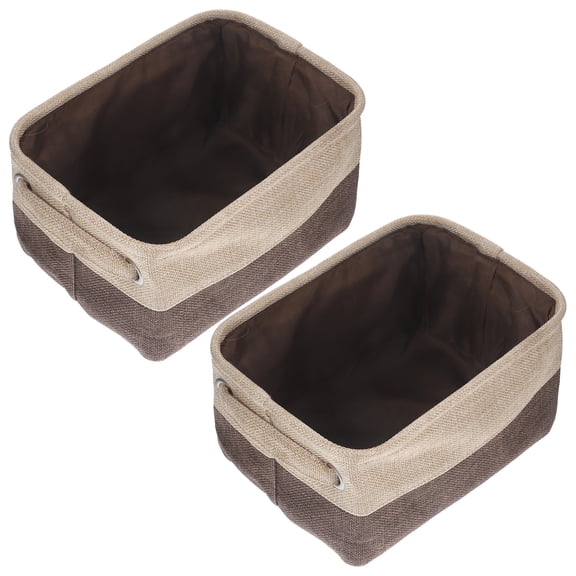 Storage Basket 2 Pcs Snack Container Decorate for Home Indoor Dcor Cloth Child