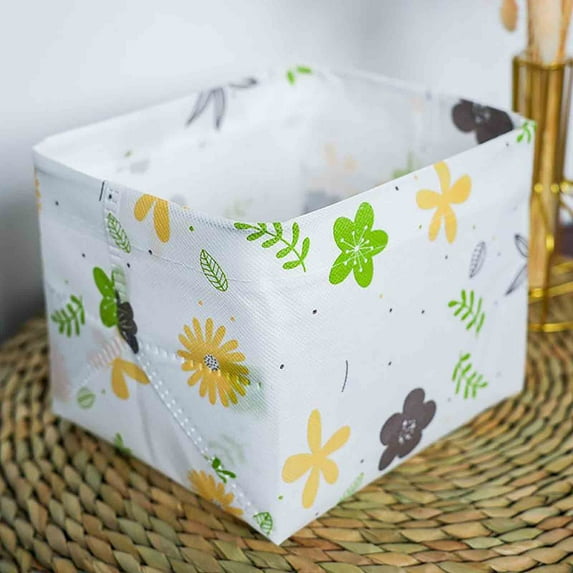 Storage Basket under $5! Bzdzmqm Foldable Storage Basket, Non-Woven Fabric Organizer, Collapsible Storage Bin, Home Closet Organizer, Multipurpose Storage Container, Space Saving Storage Box