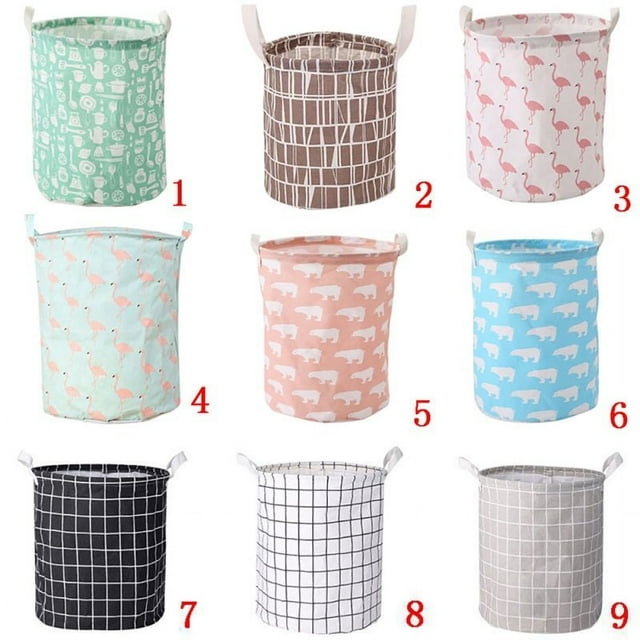 Storage Basket Bins, Foldable Cloth Cube Organizer with Carry Handles for Linens, Towels, Toys, Drawers, Home Closet, Shelf, Nursery, Cabinet