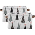 thumbnail image 1 of Storage Basket Cartoon Christmas Tree Foldable Canvas Laundry Baskets Bin Waterproof Inner Layer with Sturdy Handles for Toy Nursery Blanket Clothes 2 Pack, 1 of 7