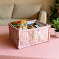 thumbnail image 1 of Storage Basket Cotton Rope Organizer Bin, Multi-Purpose Decorative Basket for Snacks Cosmetics Toys, 11.0 x 7.7 x 5.5 Inch, 1 of 6