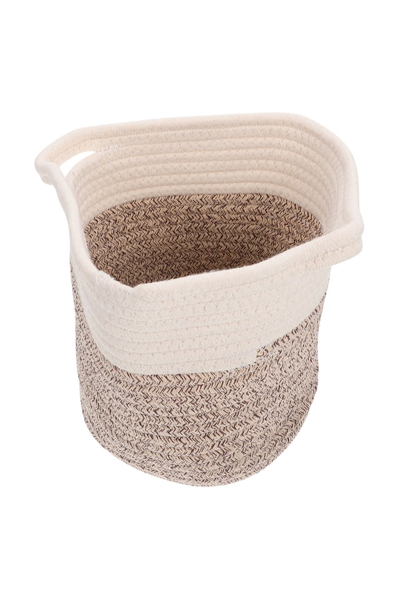 Storage Basket Decorate Large Container Cotton Woven Practical Laundry Organizer
