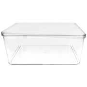 Storage Basket Dorm Box Countertop Clear Bins Book Room Containers Acrylic Lid Holder Bread Candy Cosmetic Bin Classroom