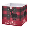 thumbnail image 1 of Storage Basket Foldable Open Organizers for Clothes Toys Books11.02x11.02x11.02in Christmas Reindeer T-shirt Design, 1 of 8