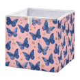 thumbnail image 1 of Storage Basket Foldable Open Organizers for Clothes Toys Books15.75x10.63x6.96in Blue-purple Swallowtail Butterfly, 1 of 8