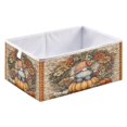 thumbnail image 1 of Storage Basket Foldable Open Organizers for Clothes Toys Books15.75x10.63x6.96in Pumpkin Old Elf, 1 of 8