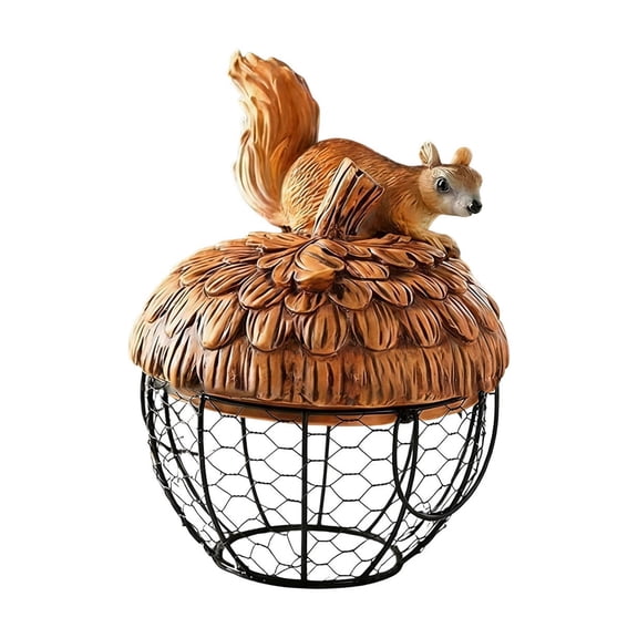 Storage Basket Hen Shaped Resin Decorative Basket for Kitchen Countertop Organizer for Fruits Snacks Eggs Garlic Utensils Farmhouse Style Home Decor Rustic Container