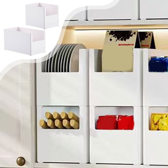 Storage Basket, Kitchen Drawer Organizer, Plastic Storage Box, Open Design for Easy Access, Home Organization