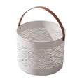 thumbnail image 1 of Storage Basket Storage Basket Portable Handled Laundry Hamper Multifunctional Plastic Container for Dirty Clothes Fruit Vegetable Storage Desktop Organizer Laundry Hamper, 1 of 6