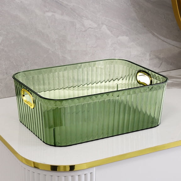 Storage Basket Transparent Sundry Snacks Cosmetic Organizer