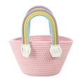 thumbnail image 1 of Storage Basket, Woven Basket for Home Organization and Picnic, Natural Cotton Rope Decorative Storage, Multi-Use Organizer for Living Room, Bedroom, Nursery, 1 of 6