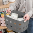 thumbnail image 1 of Storage Baskets And Bins Transparent Plastic Storage Basket For Home Bathroom Cabinet Organizer Baskets, 1 of 6