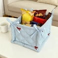 thumbnail image 1 of Storage Baskets Set Cotton Fabric Desktop Organizer Baskets Blue Home Organization Baskets for Snacks Cosmetics Toys Two Sizes Small and Large Storage Bins for Shelves Closet, 1 of 5