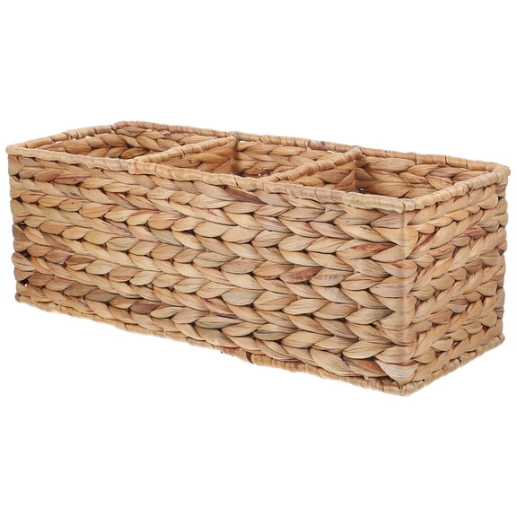Storage Straw Compartment Basket Lightweight Basket 41.00X17.00X14.00CM