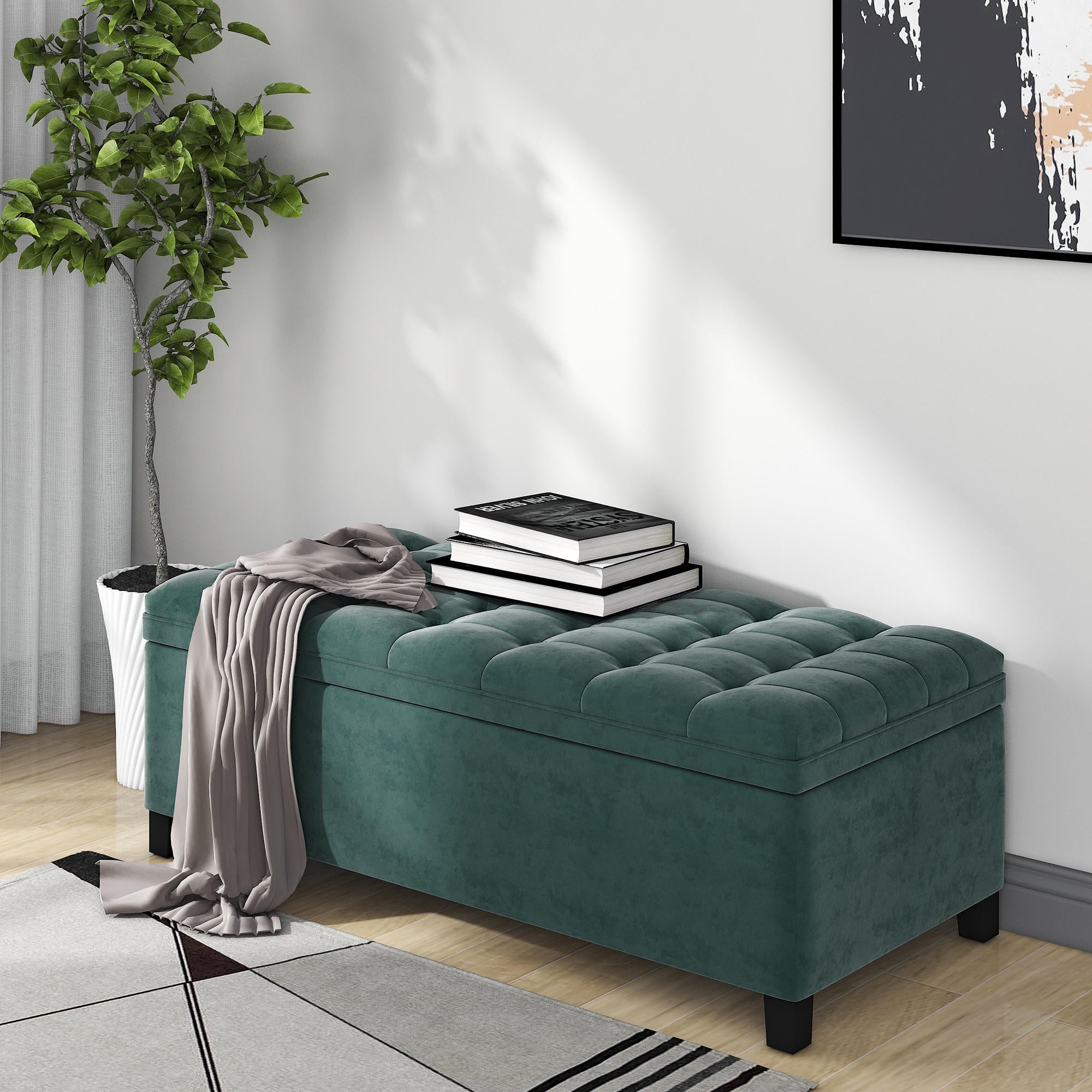 Bedside 2024 storage ottoman