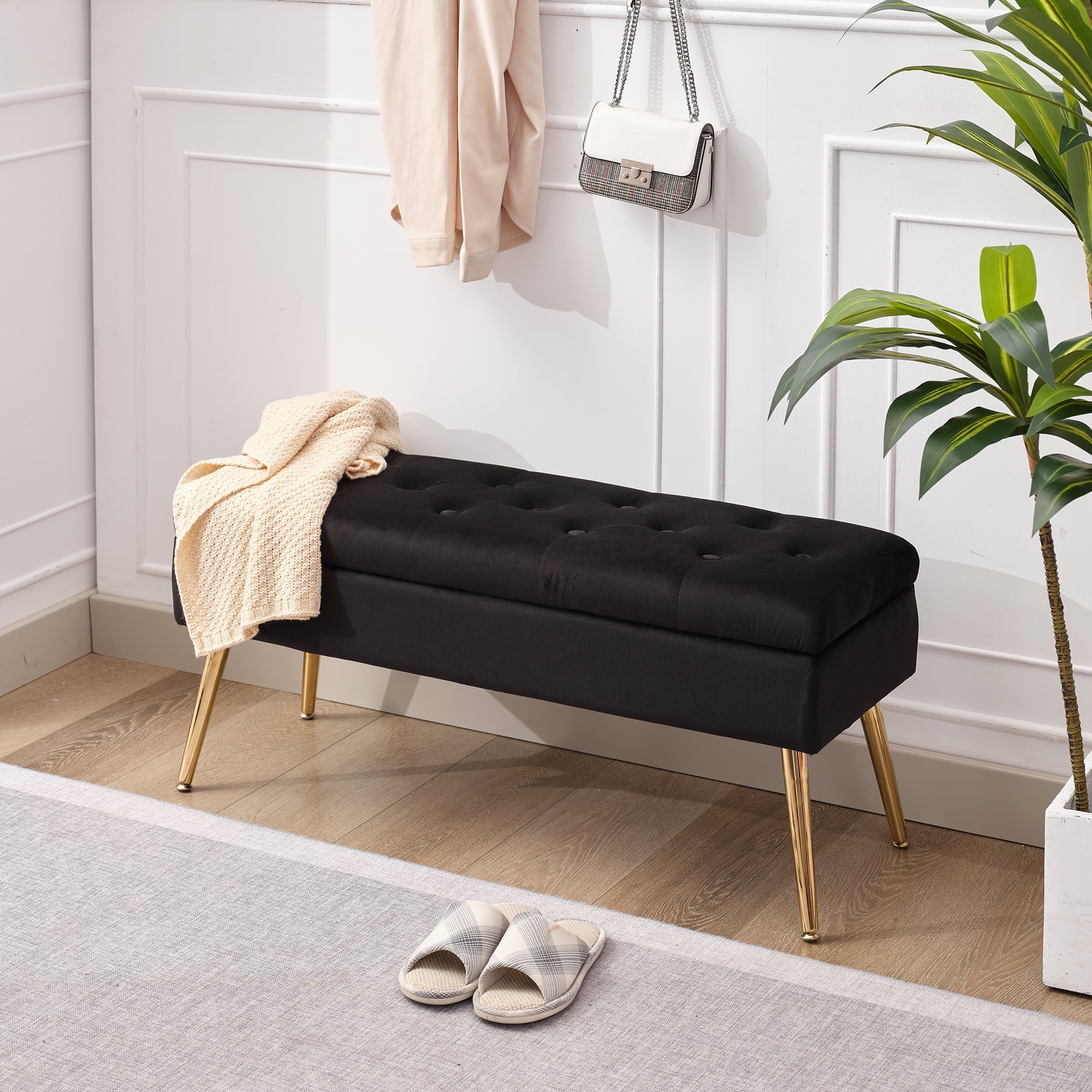 Storage BenchEntryway Bench,Ottoman for Bedroom End of Bed,Modern