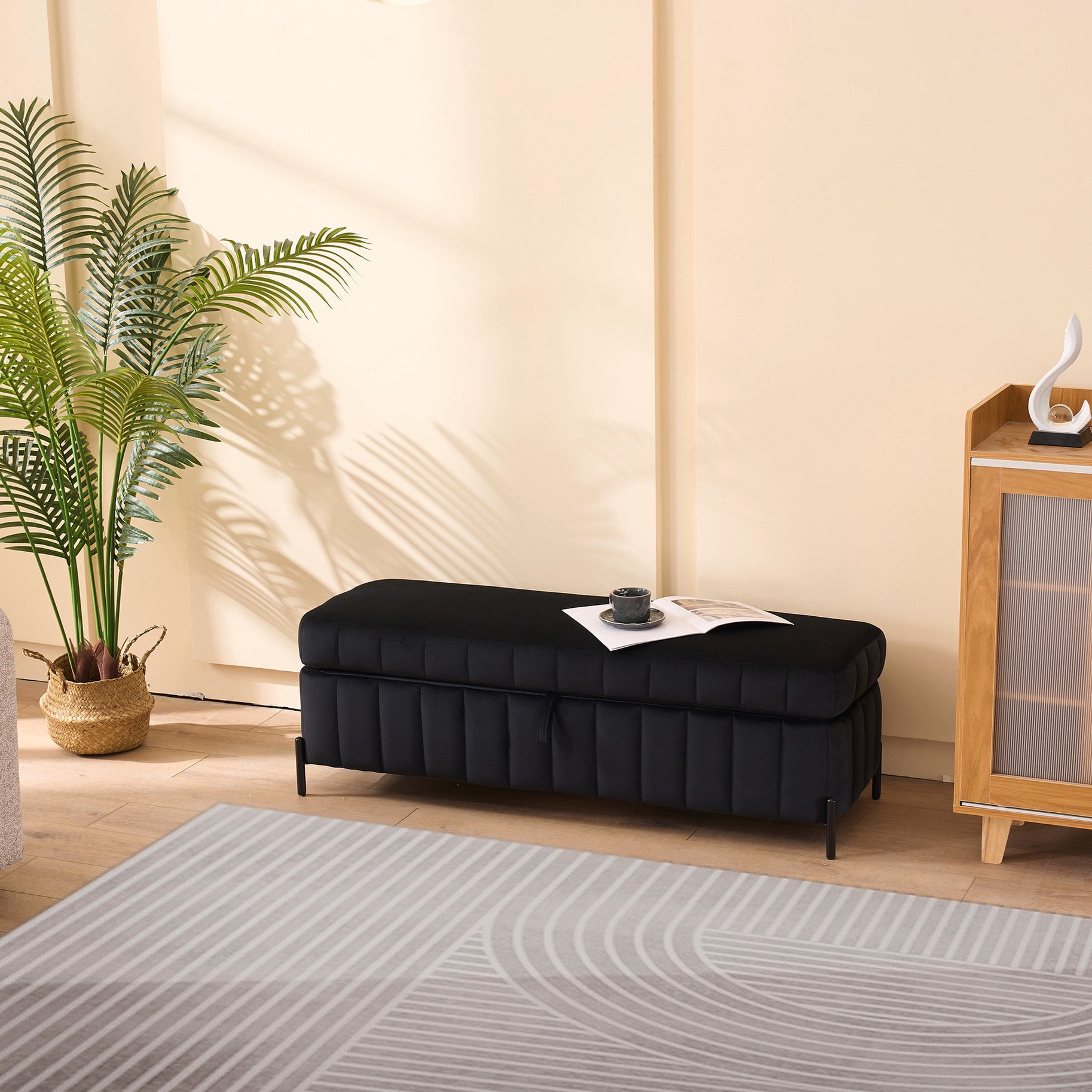Storage Bench for Multiple Scenarios | Guest Stool and Tea - time Seat ...