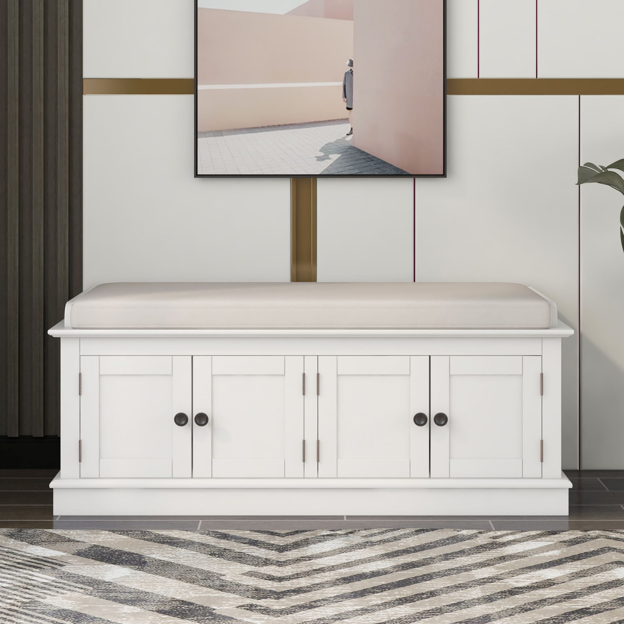 家具 cabinet bench Amazon.com: Haotian Shoe Storage Bench Entryway, Shoe