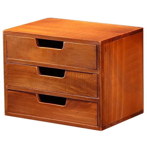 Storage Benches 3 Layer Organizer Mini Drawer Desk Solid Wood Drawers Desktop Makeup Organizers Display Case