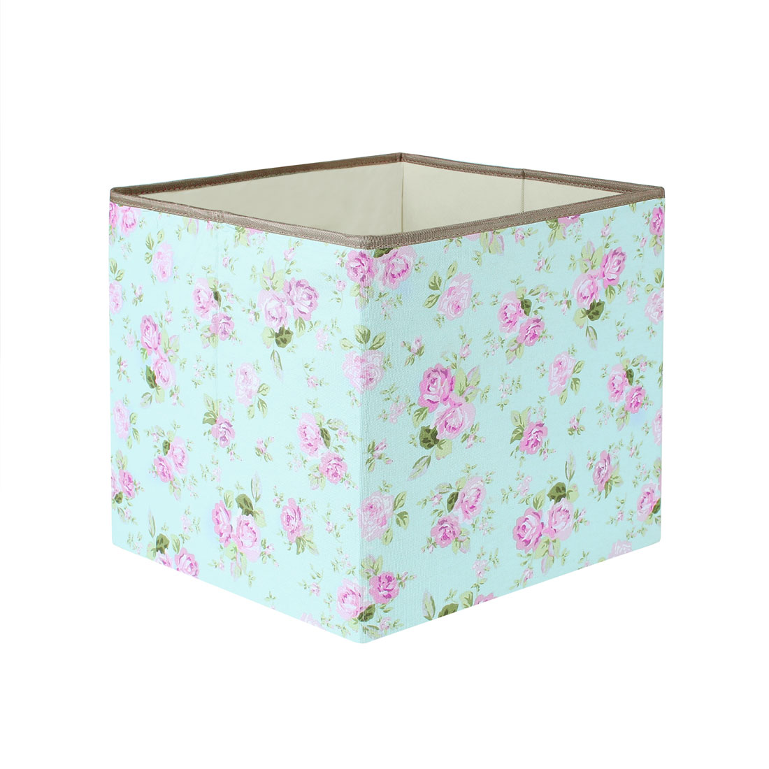 Storage Bin Cube Fabric Basket Organizer Box for Closet Floral 13 Inch